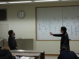 講義最後には上念講師と季村氏とのクロストーク