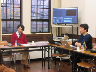 加藤氏と白石講師(左）